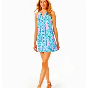 LILLY PULITZERPearl Romper In Pelican Pink Beat The Heat Engineered Romper